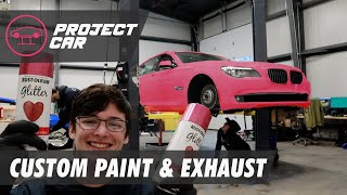 BMW 750Li Gets Custom Paint and Exhaust [upl. by Konopka338]