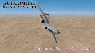 Ace Combat Joint Assault Mission 19  Desert Gust  One Day One Mission [upl. by Lady]