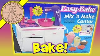 Kenner Easy Bake Mix N Make Baking Center amp Dora The Explorer Cinnamon Sticks [upl. by Royd]