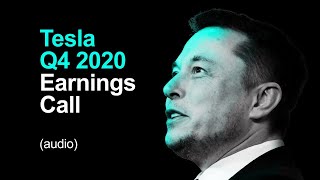 🔴 Tesla Q4 amp Full Year 2020 Earnings Call audio [upl. by Frasier]