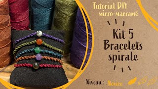 Bracelet spirale pour débutant  Kit Bracelets [upl. by Louls]