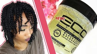 How to style natural4C hair using Eco Styler Gel  South African YouTuber  Minenhle Goge [upl. by Fulton]