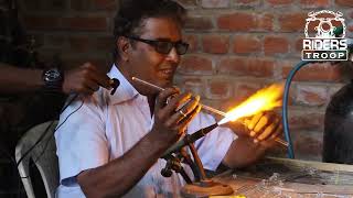 Glass Blowing Art Chennai DakshinaChitra  Riders Troop [upl. by Ridinger980]