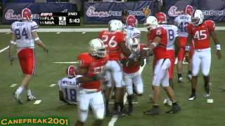 2004 Peach Bowl Miami Hurricanes vs Florida Gators [upl. by Nishi]