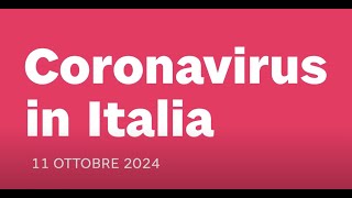 Coronavirus bollettino dell 11 ottobre 2024 [upl. by Ik]