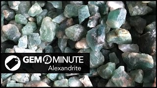 Gem Minute Alexandrite  The Color Changing Gemstone [upl. by Cherey]