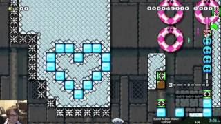 Mario Maker  Salty Sagans Super MunchOut [upl. by Onitselec]