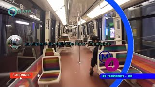 La Ligne 4 du Métro de Paris 🚇  Timelapse [upl. by Pesvoh]