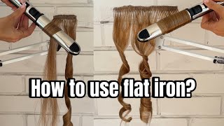 Whats the Secret to FLAT IRON Curling Like a Pro [upl. by Ailsun]