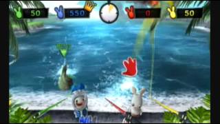 Lets Play Raving Rabbids Travel in Time  11  Catching a cow [upl. by Llenoj]