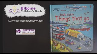 Usborne  Look Inside Things That Go [upl. by Wehrle348]