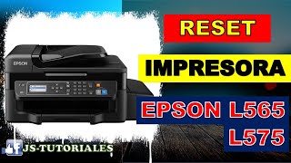 COMO RESETEAR IMPRESORA EPSON L575  L565 [upl. by Sirronal573]