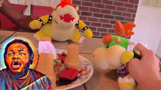 SML Movie Bowser Juniors Birthday Cake REACTION sml bowserjunior jeffy 😂🎂 [upl. by Sihon581]