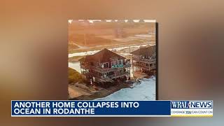 Another Rodanthe home collapses the sixth since May [upl. by Akkeber]