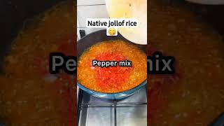 How to make native jollof rice tasty food delicious cooking foodie viralvideo recipe enjoy [upl. by Edythe]