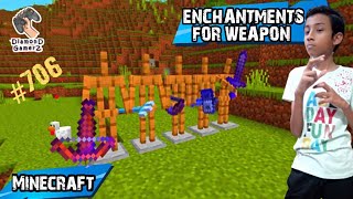 Vlog 706 Minecraft Ultimate Weapon Enchantments Guide 🗡️💣🔥🎯️🔮 [upl. by Blen436]