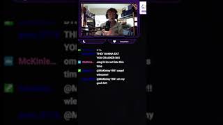 loukas cowering but taking that chance to do promo  loukaslimitless on Twitch [upl. by Airemat655]