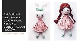 Amigurumi tavşan yapımı 🐰 1 Ayak ve bacak yapılışı [upl. by Akemot]