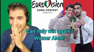 Italy Eurovision 2022 Mahmood amp Blanco Brividi Reaction San Remo Performance english subtitles [upl. by Edylc322]