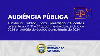 AUDIÊNCIA PÚBLICA MUNICIPAL 2024 [upl. by Asert304]