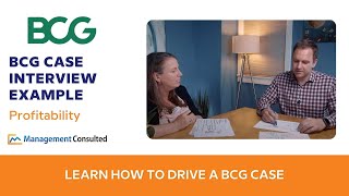 Profitability Case Walkthrough BCG Style  with exBridgespan Consultant [upl. by Aramoix]