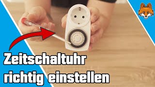 Zeitschaltuhr einstellen analog  SO wird es richtig gemacht ⏱ [upl. by Hadeehuat974]