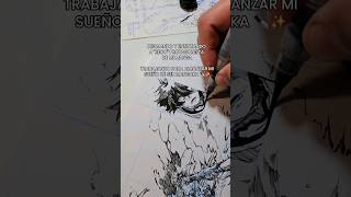 🧐 ENTINTANDO a RECO protagonista de mi MANGA ✒️✨️ Mangaka en LATAM ✨️ manga mangaka mangaart [upl. by Aelyk]