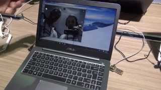 Asus EeeBook E403SA erster Eindruck 4K UHD [upl. by Sukhum]