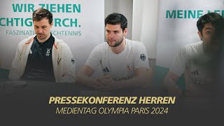 Pressekonferenz Herren I Medientag Olympia Paris 2024 [upl. by Zelten]