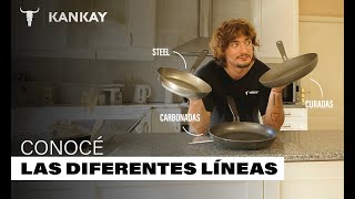 Diferencias entre nuestras 3 líneas de sartenes Carbonadas Steel y Curadas Sartenes 100de hierro [upl. by Gifferd]