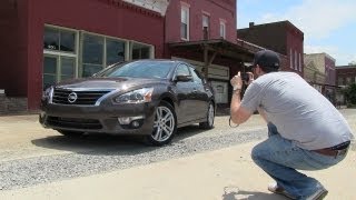 2013 Nissan Altima vs Camry vs Sonata vs Passat Mashup Review [upl. by Neile]