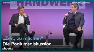 ZDHKongress mit Diskussion Markus Söder und Robert Habeck in voller Länge [upl. by Mccormac]