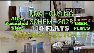 FURNISHED 1BHK FLAT VIEW DDA HOUSING SCHEME 2023LIG FLATS IN DWARKA SECTOR 14 housing 1bhk dda [upl. by Gerrald]