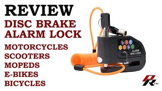 AntiTheft Disc Brake Alarm Lock for Motorcycle Scooter Moped Ebike BikeBicycle [upl. by Hsac]