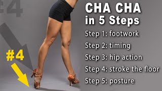 BEST Cha Cha lesson EVER  5 STEPS to get it down  Dance Insanity [upl. by Emmery825]