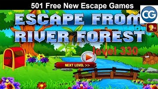 Walkthrough 501 Free New Escape Games level 330  Escape from river forest  Complete Game [upl. by Aramois]