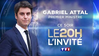 Gabriel Attal au 20H de TF1  quotIl y aura une réforme de lassurancechômage cette annéequot [upl. by Bodwell]