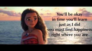 Moana  Where You Are Lyrics [upl. by Ynohta17]