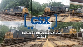 Railfanning At Woodbourne Station 72024 [upl. by Rizzi]