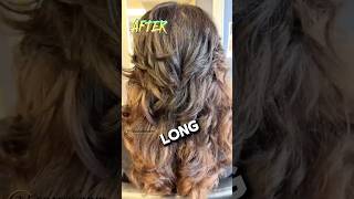 Jacklyn Fawcett Haircut butterfly hairstyle hairtutorial hair hairstyling hairtransformation [upl. by Roumell]