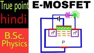 Enhancement type MOSFET EMOSFET  in hindi [upl. by Eirroc403]