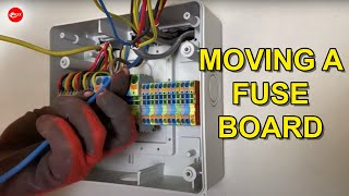 How to Move a Fuse Board  The Easy Way  Wiska Consumer Unit Relocation Kit [upl. by Yllitnahc]