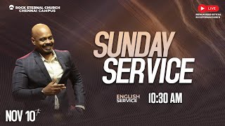 🔴 LIVE  Rock Eternal Church  English Service  November 10th 2024  1030 AM  PsREENUKUMAR [upl. by Akeinahs]