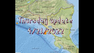 67 Earthquake Nicaragua region overnight Solar sunspots update Thursday 4212022 [upl. by Therine]