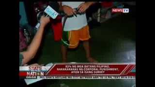 82 ng mga batang Pilipino nakakaranas ng corporal punishment ayon sa isang survey [upl. by Kanor]