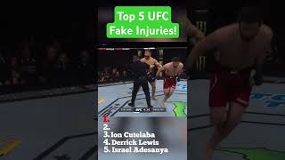 Top 5 UFC Fake Injuries [upl. by Peale]