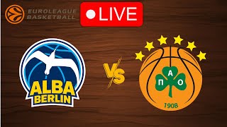 🔴 Live Alba Berlin vs Panathinaikos  EuroLeague 20242025  Live Play by Play Scoreboard [upl. by Armillas]