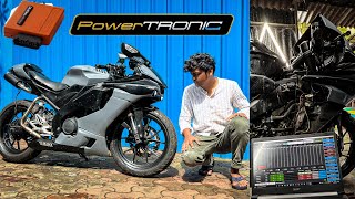 Powertronic Racing Ecu Installed In Yamaha R15 V3  13k rpm full limits 🚀 [upl. by Egroj]