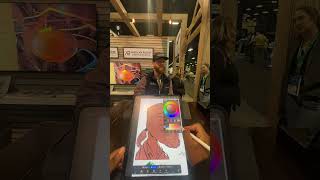 Drawing tutorial Funny Digital Caricature Reaction 🎨🖌️🖼️ procreate drawing art [upl. by Klute]