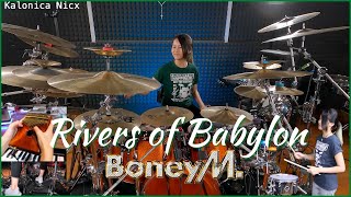 Boney M  Rivers of Babylon  cover  Drums amp Percussion by Kalonica Nicx [upl. by Atsirt]